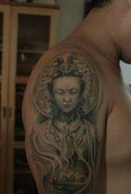 arm classic trend of Dunhuang tattoo pictures