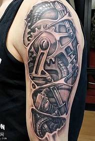 arm machine tattoo pattern