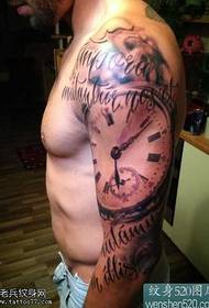 Arm Clock Tattoo Pattern