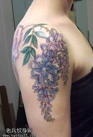 arm Purple tattoo pattern