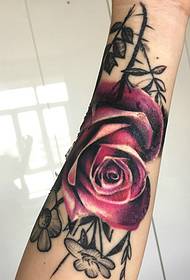 arm a delicate rose tattoo tattoo