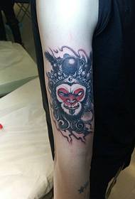 arm outside monkey king tattoo picture is very personal