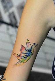 arm color paper tattoo pattern