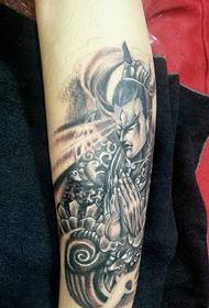 arm domineering Erlang God totem tattoo