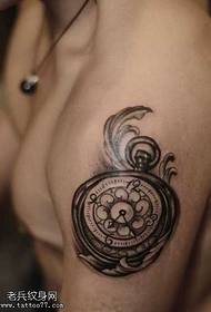 arm clock totem tattoo pattern