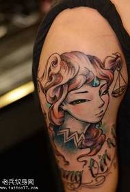 Arm Little Girl Tattoo Pattern