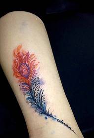 dois A imagem de tatuagem de braço de flor mais elegante e mais popular