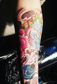 cute flower arm flower tattoo picture