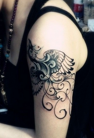 cantik cantik tato phoenix totem tattoo