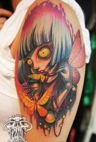 ruoko moth Fairy tattoo pateni