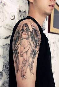 arm must hall ingel tattoo tattoo on väga ilus
