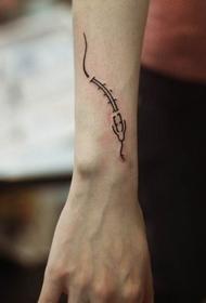 рука абстрактная татуіроўка