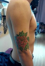 boys also fell in love with the arm peony tattoo
